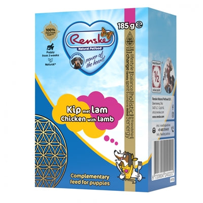 Renske frisch zubereitete Mahlzeit Welpe Lam Huhn