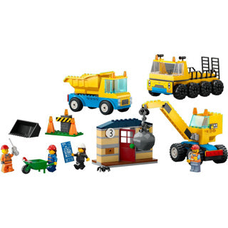 Lego City 60391 Dump Truck, Construction Truck, and Demolition Crane