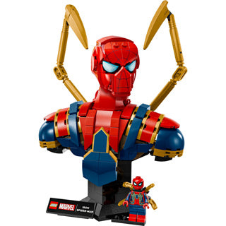 Lego super heroes 76326 iron spider-man bust