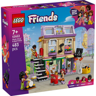 Lego Friends 42653 Negozio di musica e appartamento