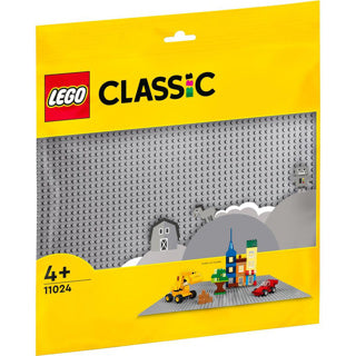 Piatto di edificio grigio lego classico 11024