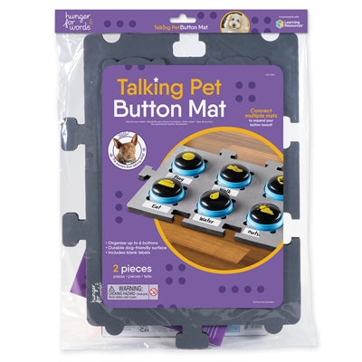 Hambre de palabras Mat de botón de mascota que hablan