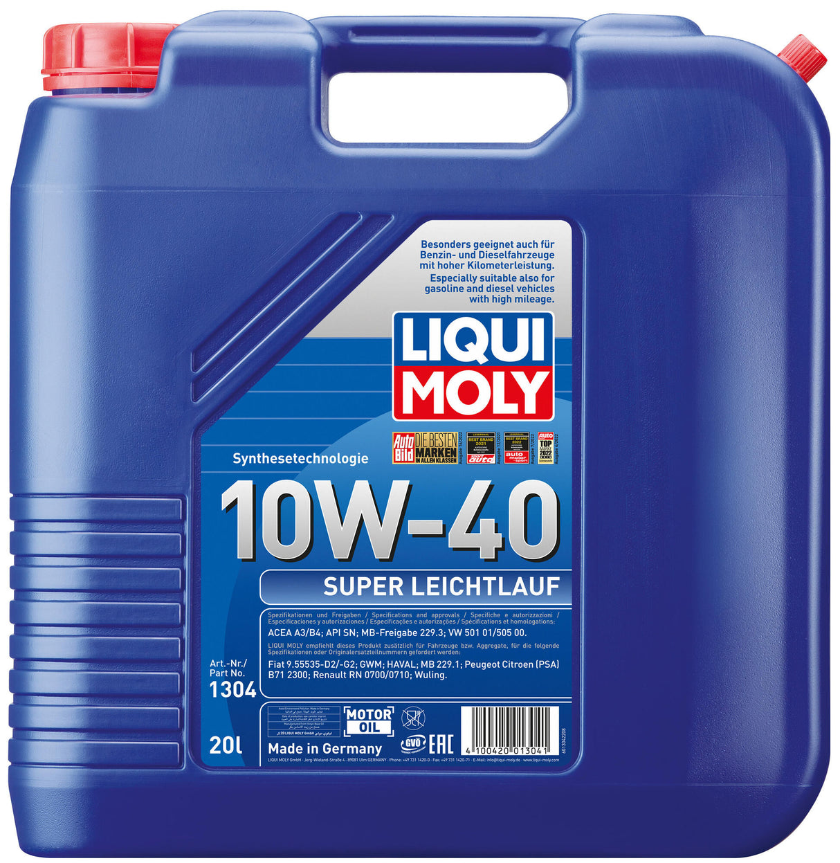 Liqui moly motor oil super smooth running. super smooth running oil 20 ltr.