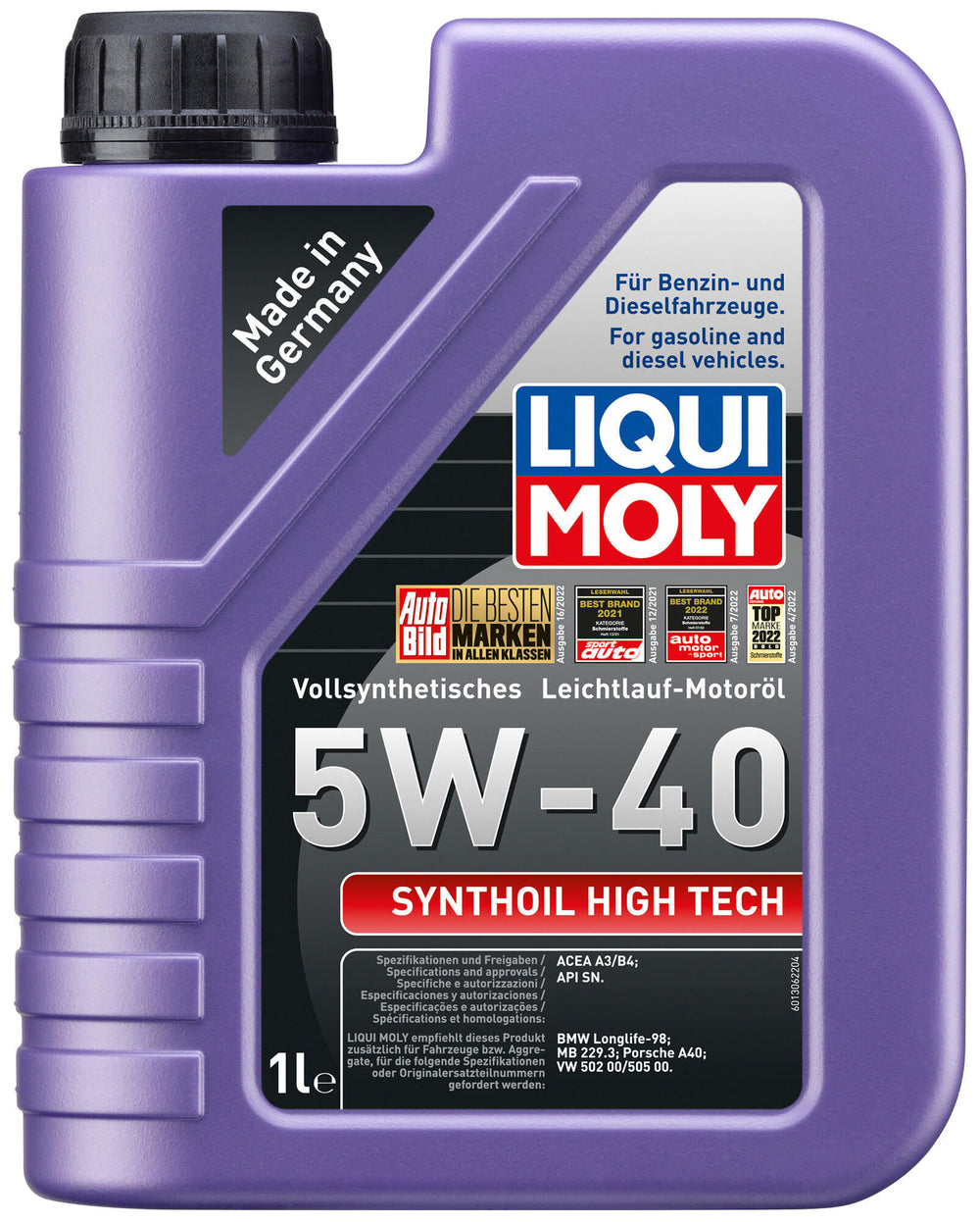 Liqui moly motorolie synthoil high tech . synth.high tech 5w-40 1 ltr.