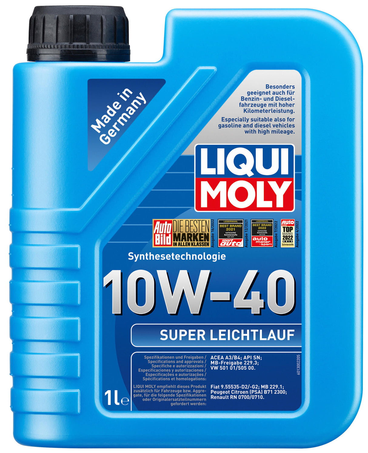 Liqui moly motorolie super soepel lopend . super smooth running oil 1 ltr.