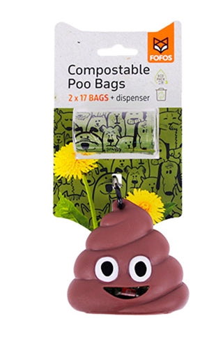 Fofos Poop maišelių laikiklis su 34 kakomais maišeliais