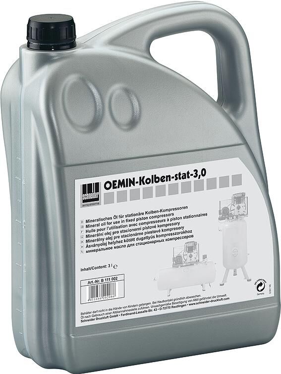 Schneider airsystems schneider smeerolie oemin spez.oel schneider 3 ltr. f.piston compressors