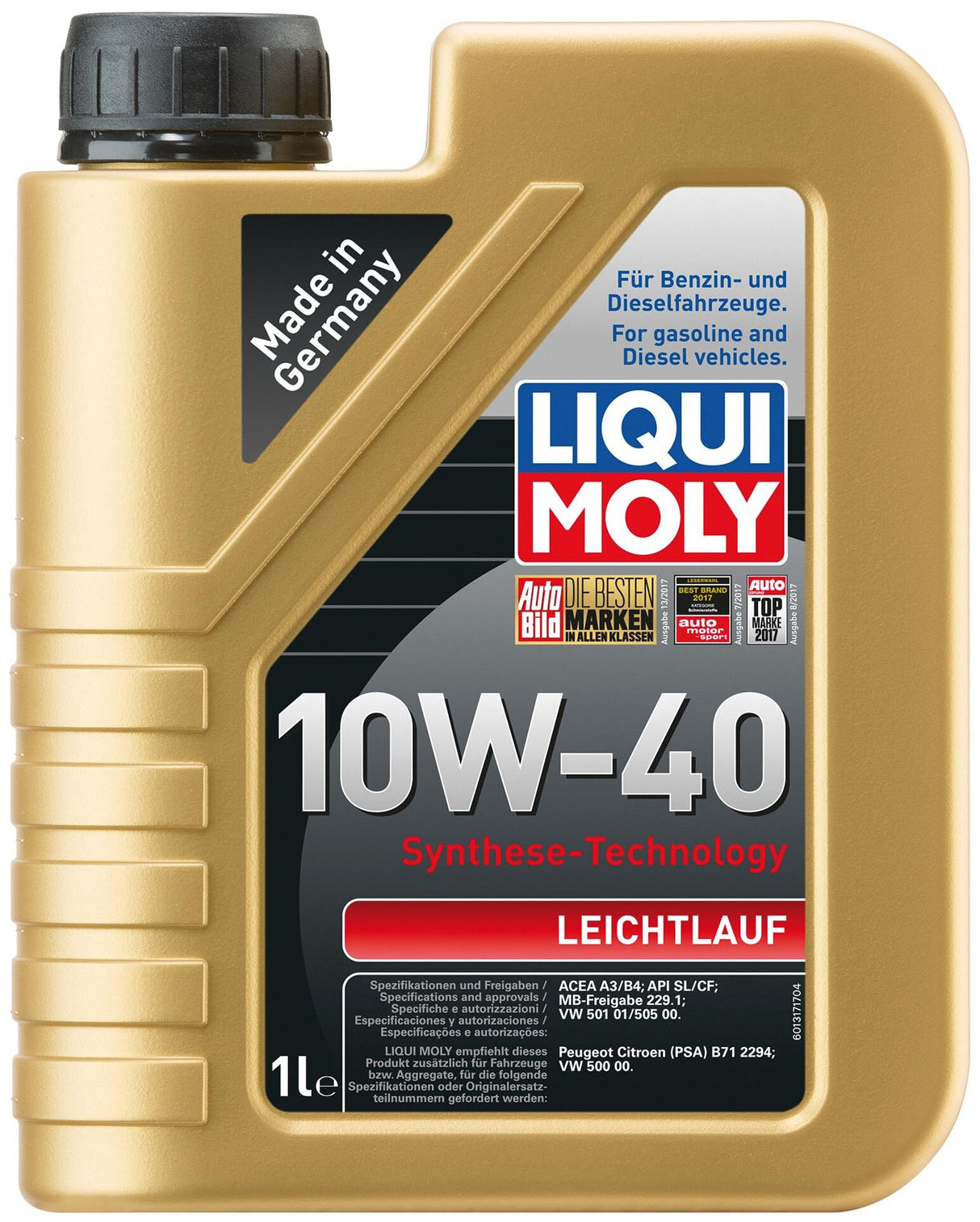 Liqui moly motor oil soft running smooth running 10w-40 lm 1 ltr.