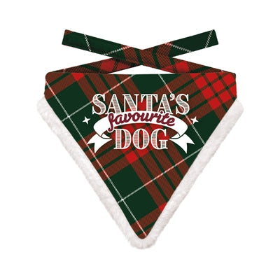 Beaucoup de cadeaux Bandana de Noël Chien préféré du Père Noël diamant rouge vert