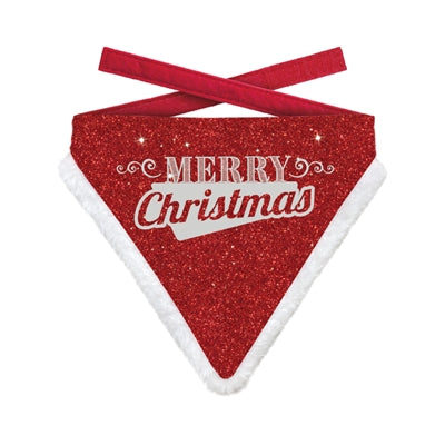 Beaucoup de cadeaux bandana de Noël joyeux Noël paillettes rouge