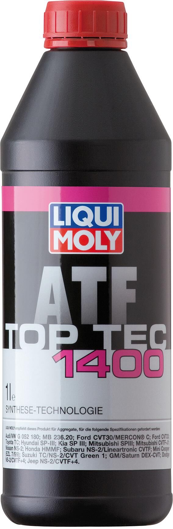 Liqui moly transmission oil top tec atf 1400 top tec atf 1400 dose 1l