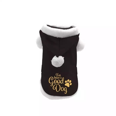 Plenty gifts Christmas dog coat I've been a good dog black
