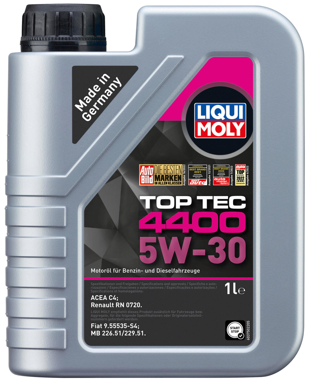 Liqui moly motor oil top tec 4400 . top tec 4400 5w-30 1l