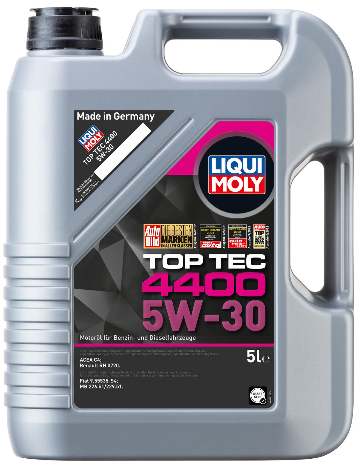 Liqui moly motor oil top tec 4400 . top tec 4400 5w-30 5l