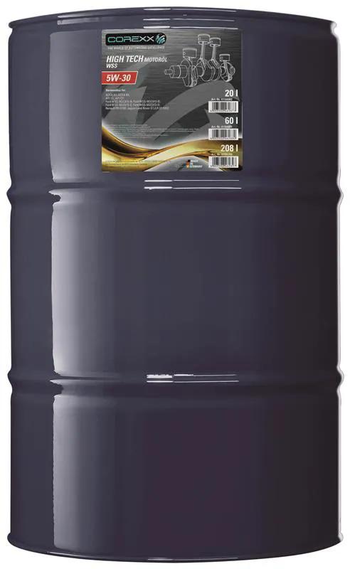 Corexx moottoriöljy 5w-30 60 l high tech wss