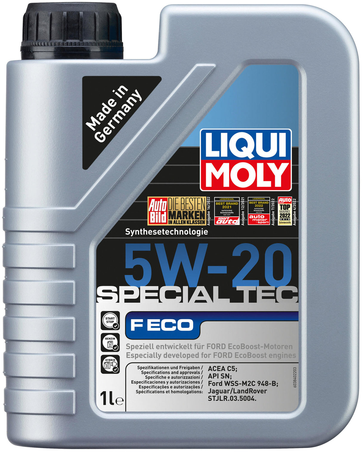 Liqui moly motor oils special tec f eco. spec.tec f eco 5w-20 1l