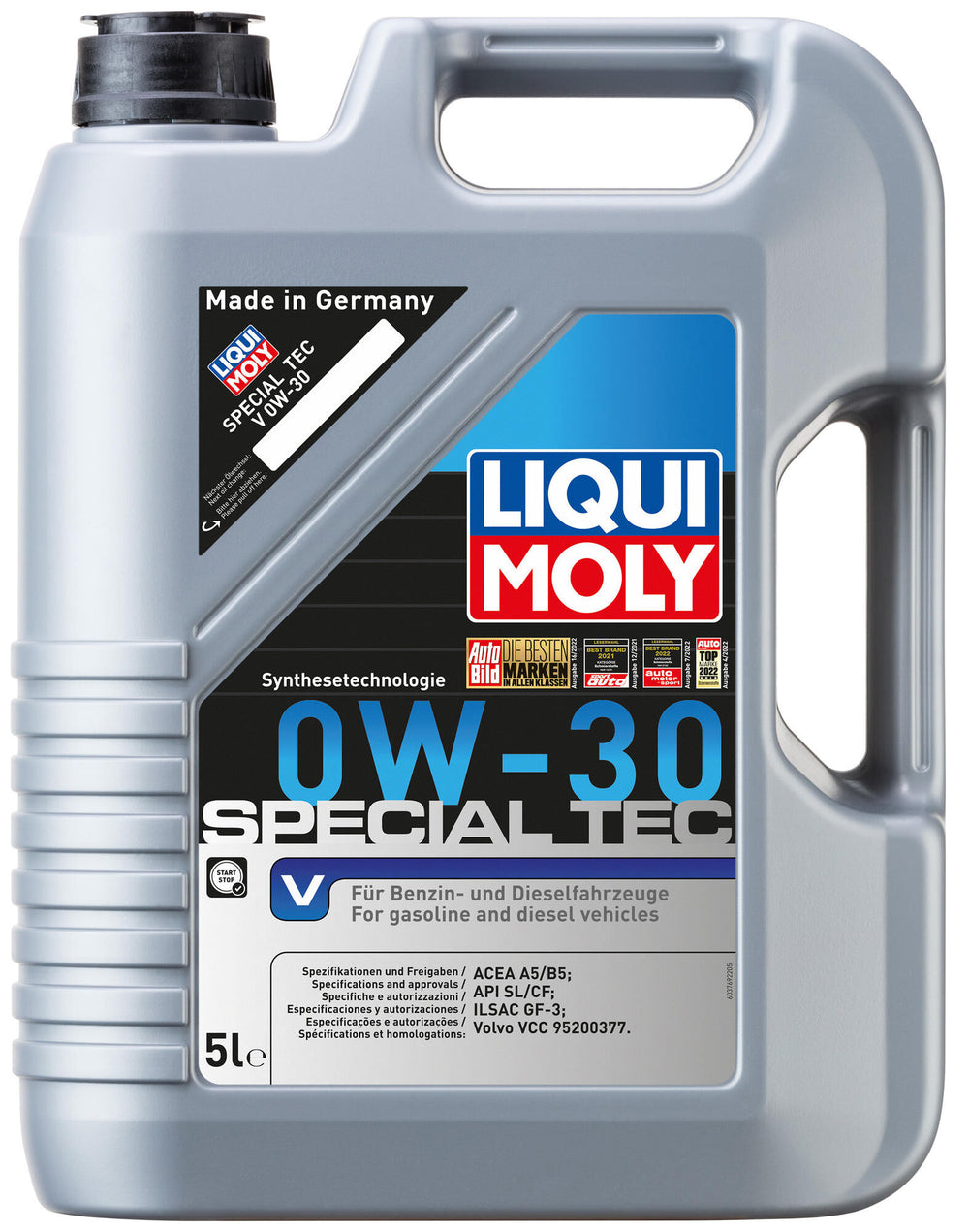 Liqui moly motorolie special tec v special tec v 0w-30 5 ltr lm