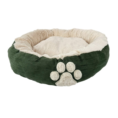 Hugs dog bed oval leaf green