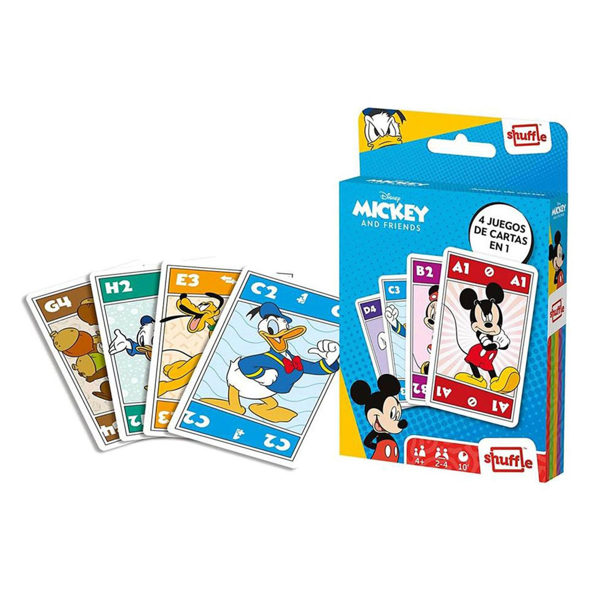 Disney shuffle kaartspel 4in1 mickey friends
