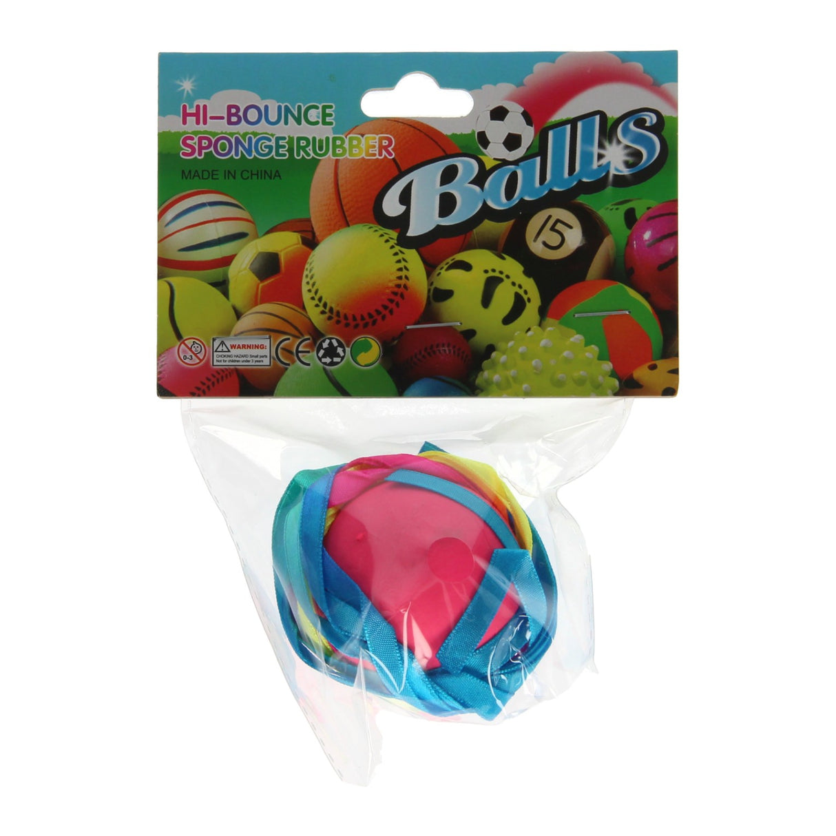 Liathróid le Rainbow Ribbon