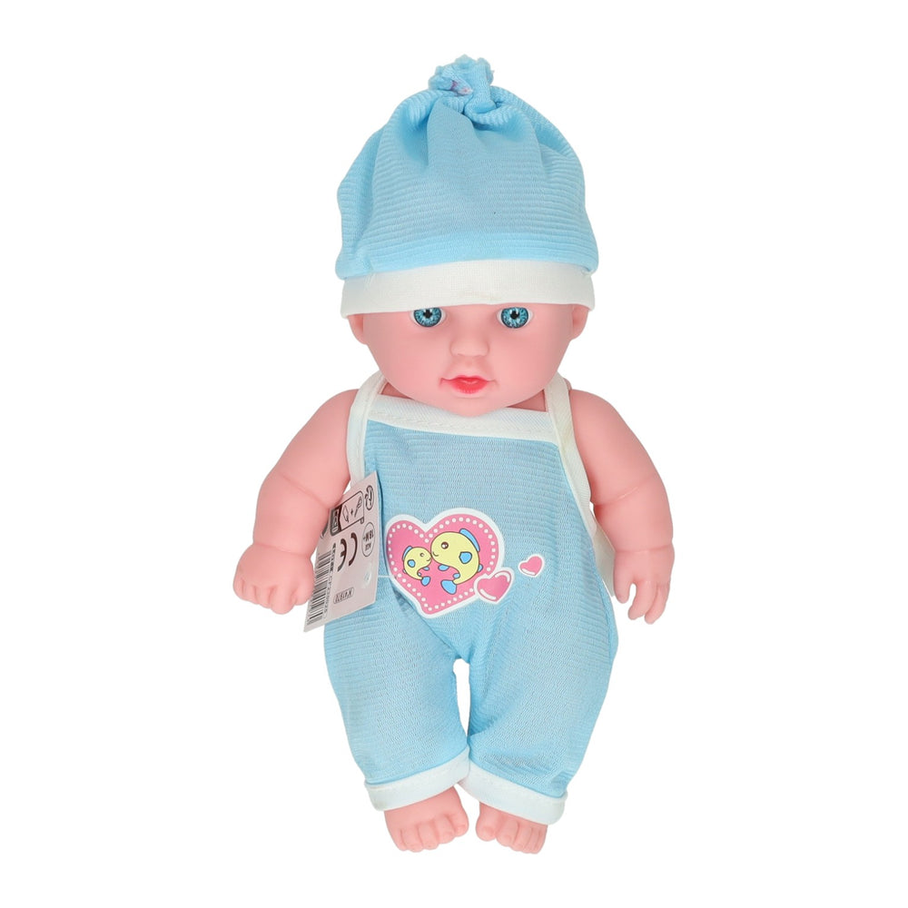 Baby doll with romper heart and hat