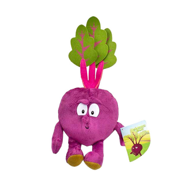 Knuffel pluche rode biet, 27cm