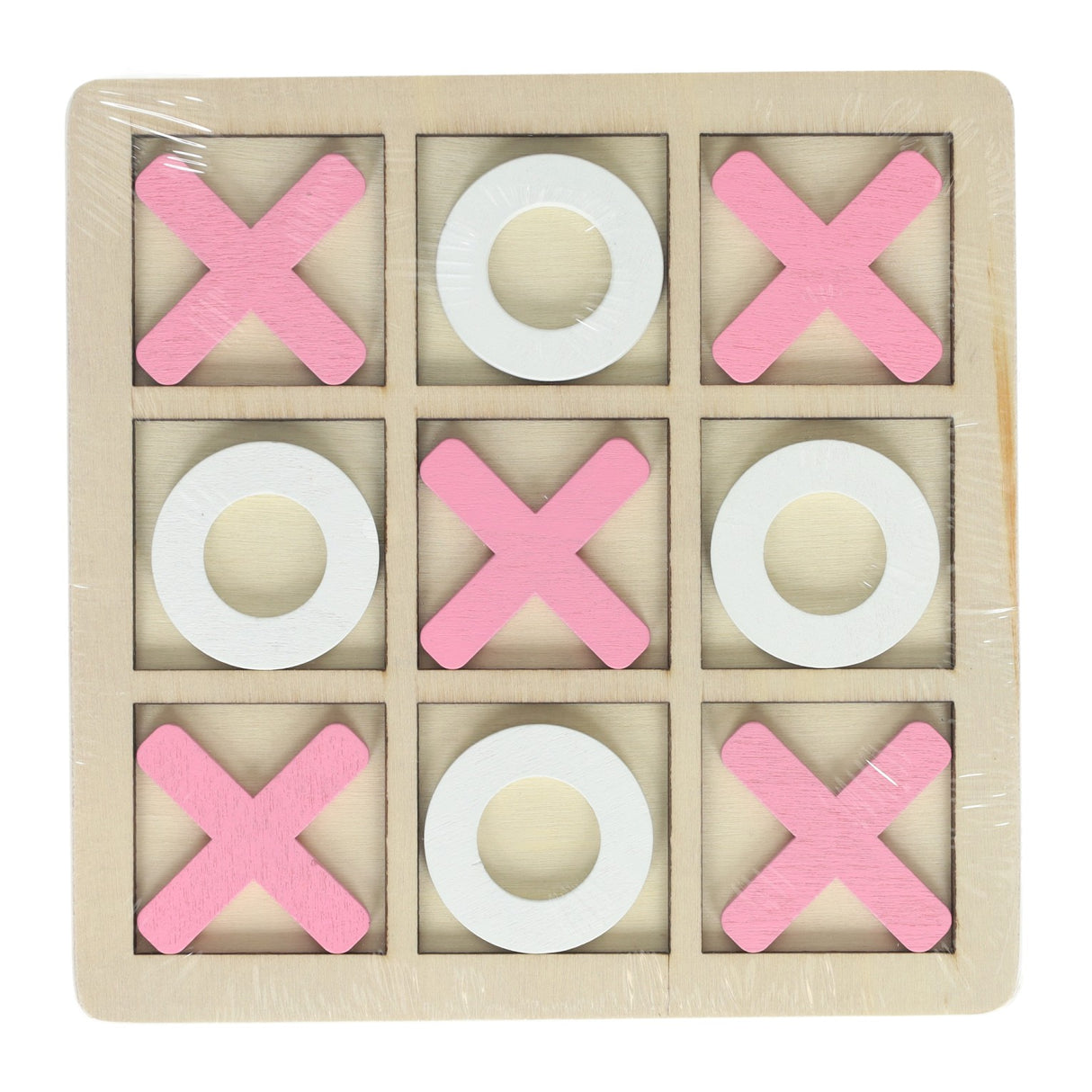 Wooden tic-tac-toe game - 14x14cm