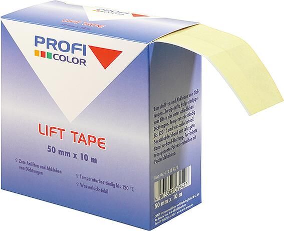 Professional color masking tape, lift tape, lift tape 50mm x 10m