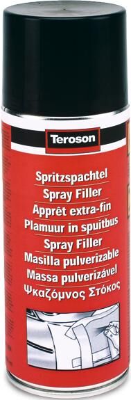Wypełniacz natryskowy Teroson, natrysk bez porów na chropowatych powierzchniach. teros.spray filler400ml spruehdoza