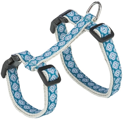 Trixie Cat Harness with Leash Gray Blue