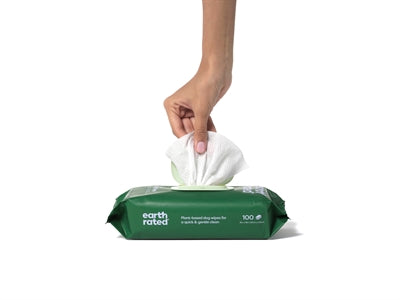 Earth rated dog wipes lavender compostable