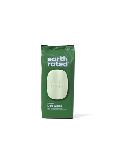 Earth rated dog wipes lavender compostable