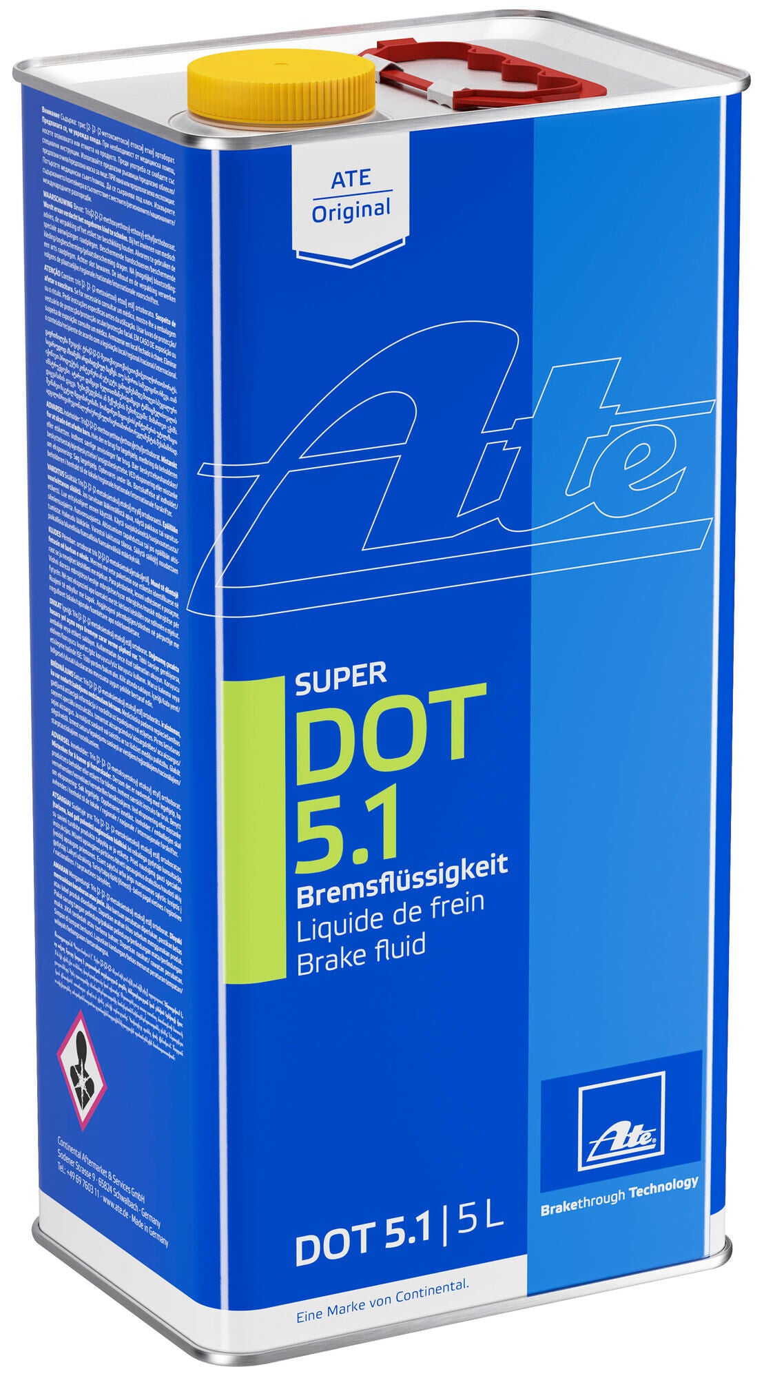 A mangé du liquide de frein super dot 5.1 . liquide de frein 5 l super dot 5.1