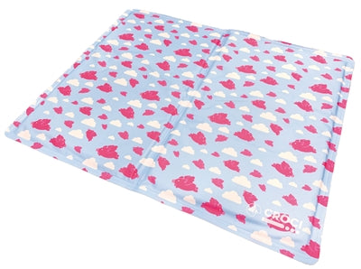 Croci -Kühlmatte fliegende Schweine hellblau Pink