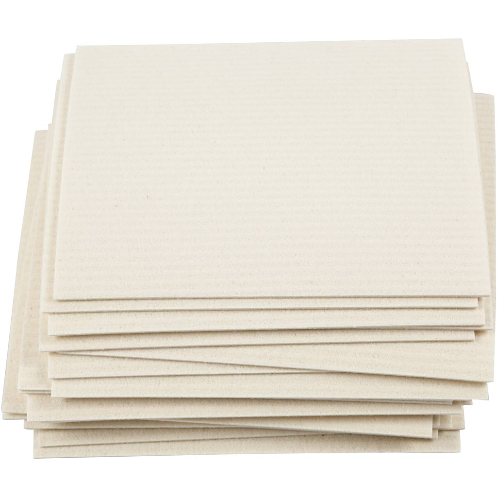 Creativ company sponge cloth, size 17x19.5 cm, off-white, 20 pieces in a box