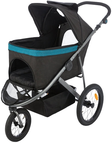 Trixie dog buggy black petrol
