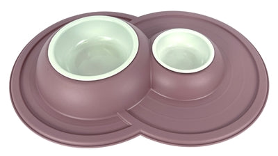 Glad kæledyr Mad om kæledyr Fodring Bucket Volcano Double Blush Pink