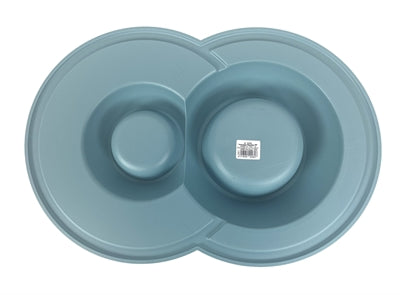 Happy pet Mad about pets food bowl drinking bowl volcano double light blue