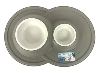 Boldog kedvtelésből tartott háziállatokról a háziállatokról élelmiszer tál ivó tál vulkán dupla mocha