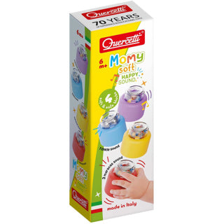 Quercetti momy soft bouwblokken met geluid 4-delig | 2 stuks