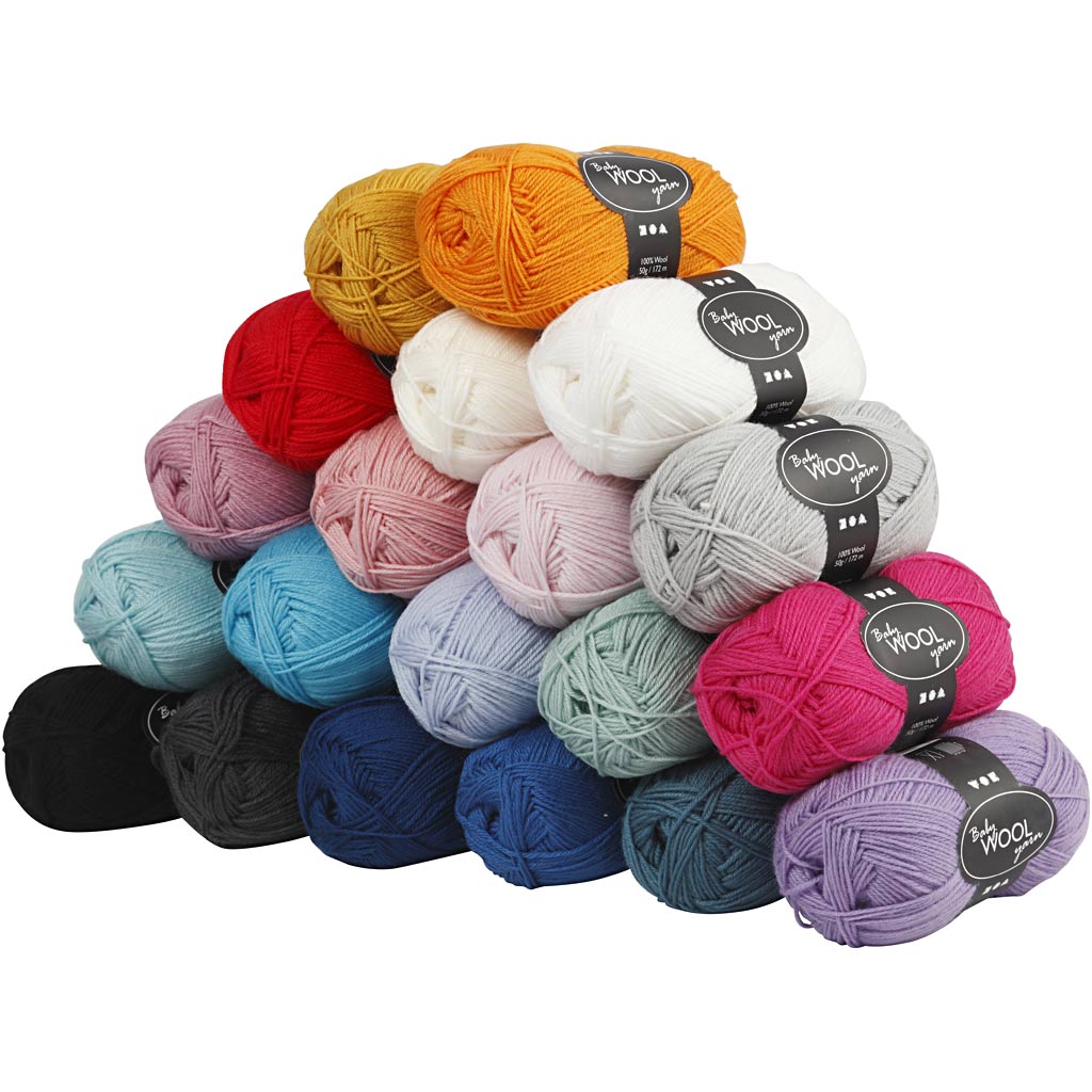 Creativ company baby yarn, 20x50 gr 1 box