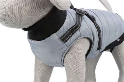 Trixie dog coat pontis with harness gray