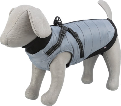Trixie dog coat pontis with harness gray