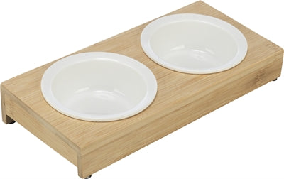 Trixie Food Eimer Water Bowl-Set Ceramic Bambus