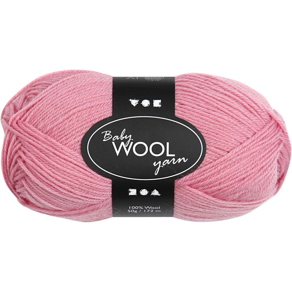 Creativ company baby yarn, length 172 m, dark pink, 50 g, 1 ball