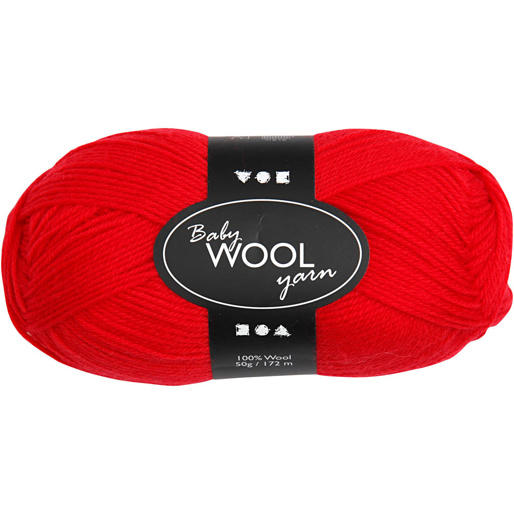 Creativ company baby yarn, length 172 m, red, 50 g, 1 ball