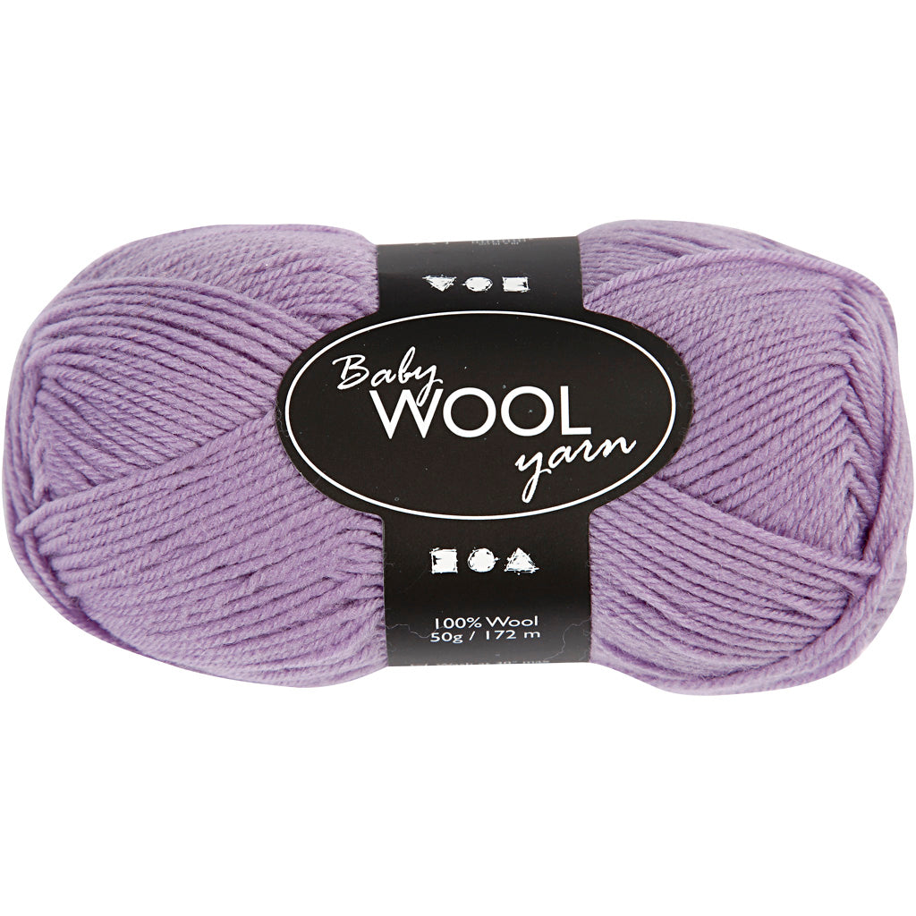 Creativ company baby yarn, length 172 m, purple, 50 g, 1 ball