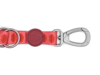 „Morso“ šunų pavadėlio reguliuojamas perdirbtas lūpų dažų rožinė spalva