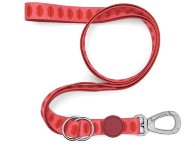 Morso Adjustable Dog Leash Recycled Lipstick Pink