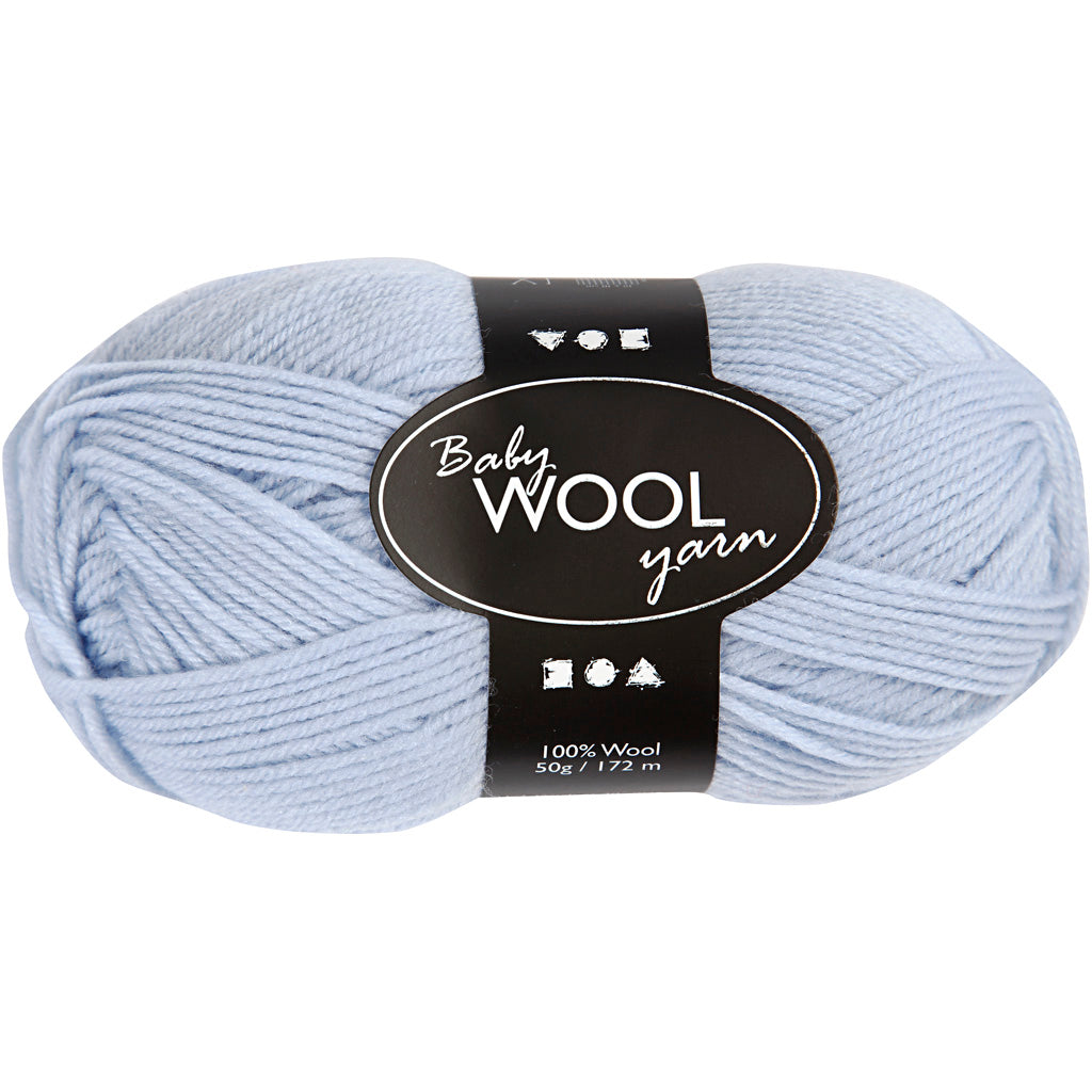 Creativ company baby yarn, length 172 m, light blue, 50 g, 1 ball